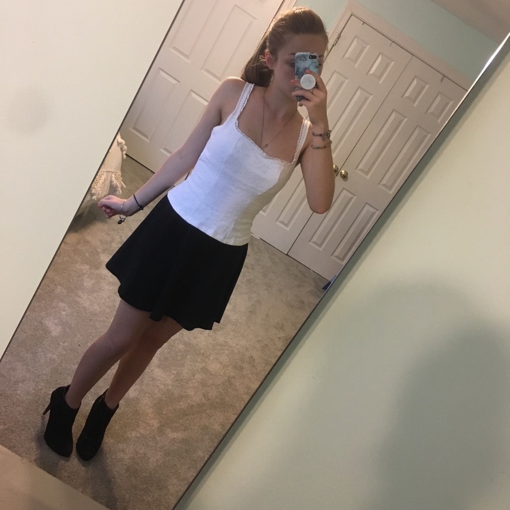 White House Black Market Lace Tank Top